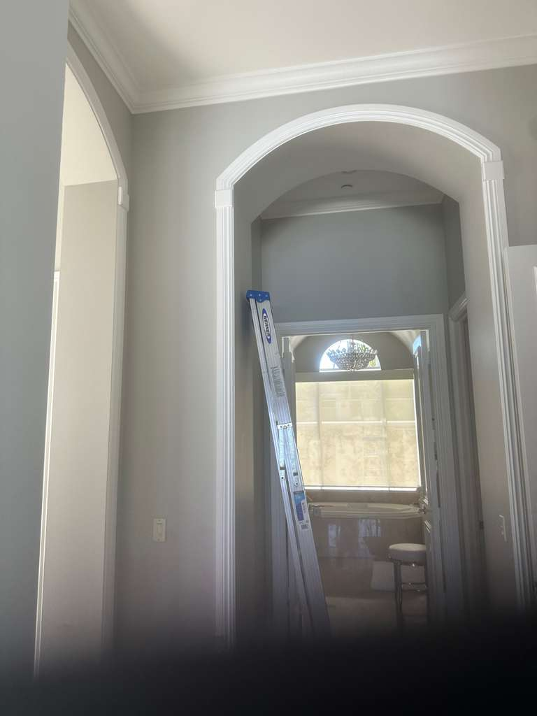 Arched entryways and bathtub alcove remodel